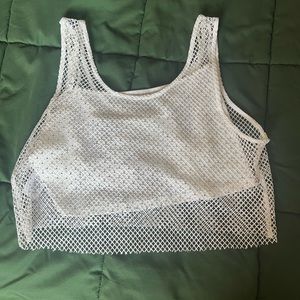 Sincerely Jules Rhinestone Mesh Tank Top